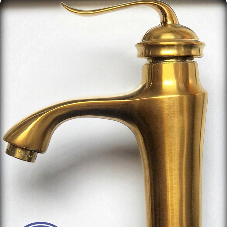 شیر روشویی رستاک رنگ طلا مات