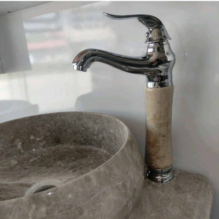 شیر روشویی سنگی شیرالات رستاک پایه بلند
