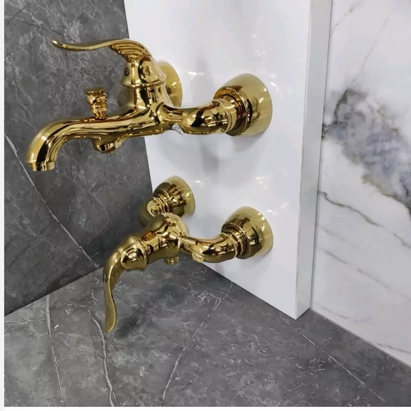 ست شیرالات رستاک مدل رها رنگ طلا